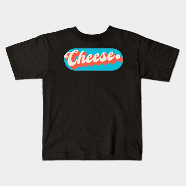 Cheese Kids T-Shirt by Mandegraph